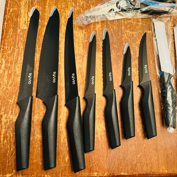 Syvio 14-Piece Knife Set With Block - Picture 13 of 13